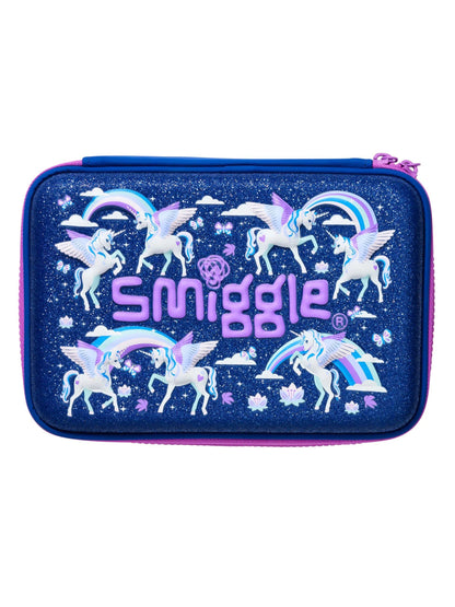 Smiggle - Away Hardtop Unicorn Two-Tier Pencil Case
