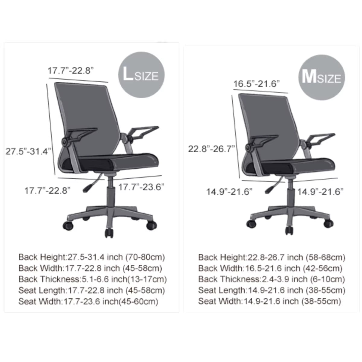 Thickened Jacquard Stretchable Computer Office Chair Covers Dustproof Pet Scratch Resistant Retractable Office Chair Cover