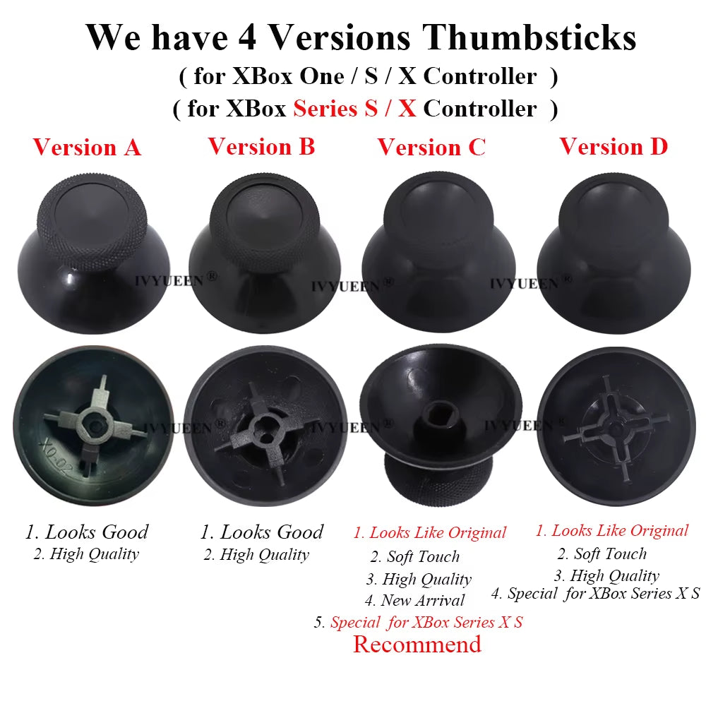 50 PCS Replacement Joysticks Thumbstick Analogue Sticks for Xbox One Series X S Core Wireless Controller Thumb Grip Cap