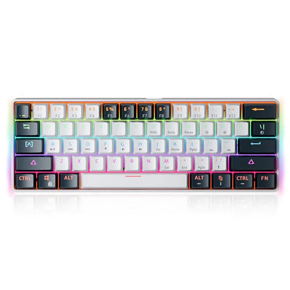 61 Keys USB Gaming Mechanical Keyboard Red Switch RGB